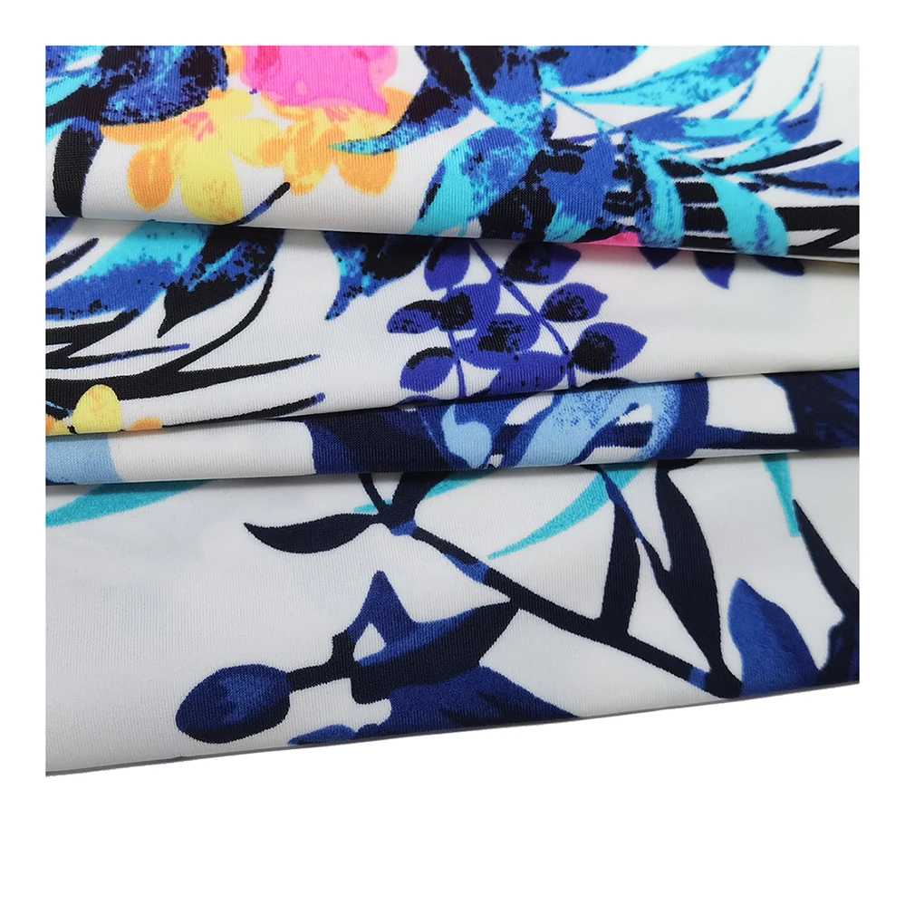 Hot Sale Spandex Nylon Fashionable Customized Print Swimming Matte Fabric