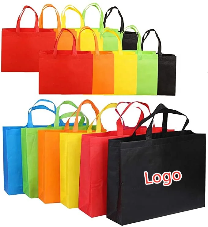 Cheap Price Promotional Customized Colors Eco Tote Non-Woven Shopping Bag, Recyclable PP Non Woven Bags