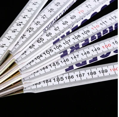 2022 New Custom 1M/2M/3M Folding Ruler Logo Printed Wooden Folding Ruler