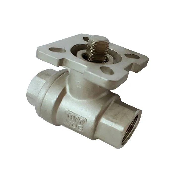 Customize Logo on body DN20 Stainless Steel Threaded Two Piece Ball Valve