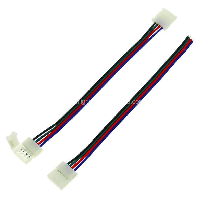hot sale free soldering RGB strip light connector 4Pin for 10mm