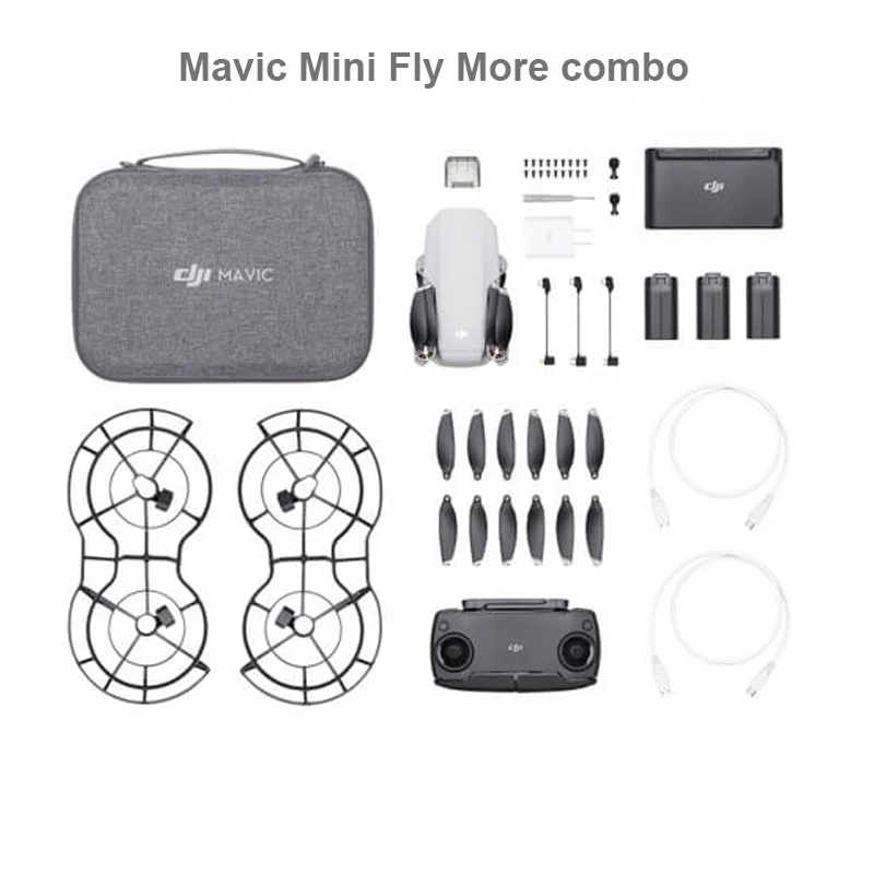 DJI Mavic Mini Fly More Combo Drone with 3 Axis Gimbal 2.7K Camera Ultralight Long Time Flying Drone