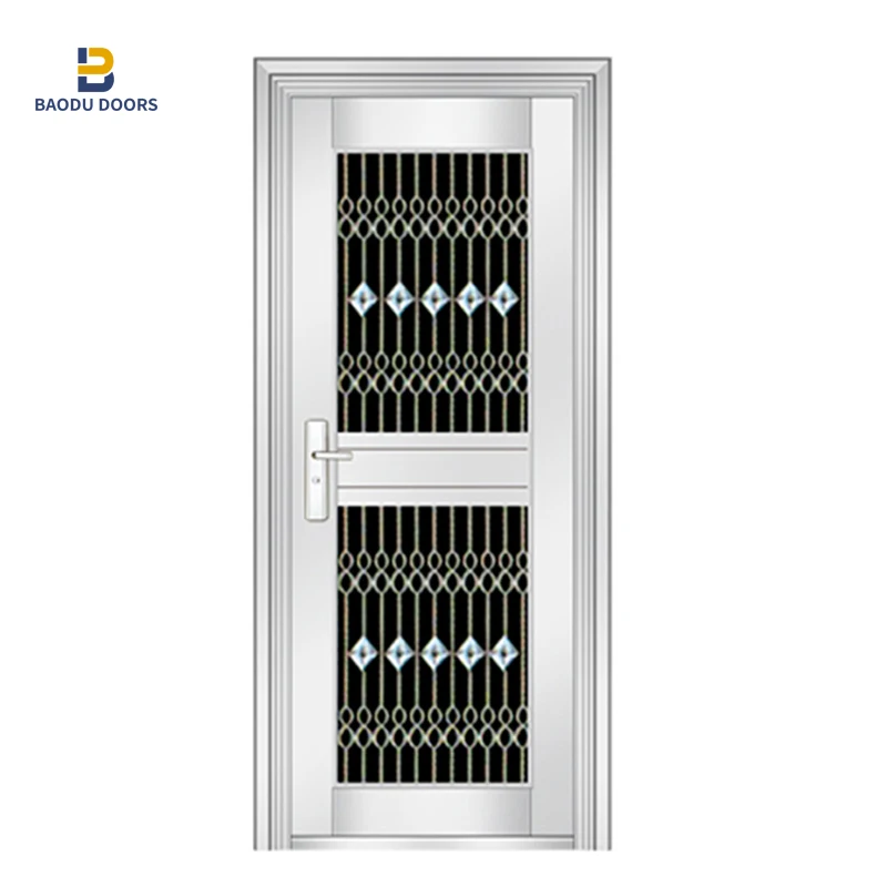 high quality European stainless security  steel 304 door luxury main entry door design
