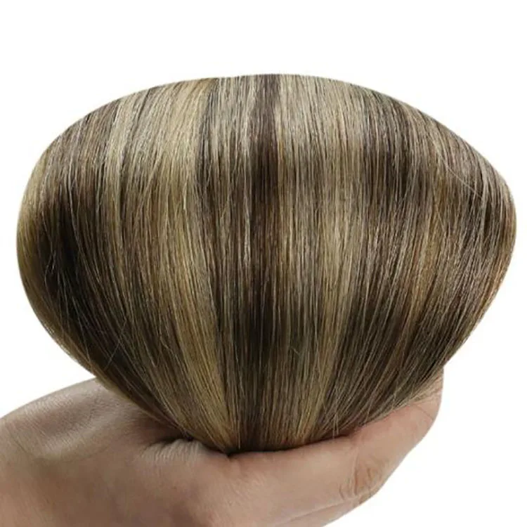 Full Shine Wholesale Real  BrazilianHuman Hair Extensions Balayage Brown I Tip Hair Extensions( #4/27/4)