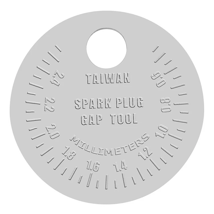 Auto repair and maintenance tools spark plug gap gauge tool