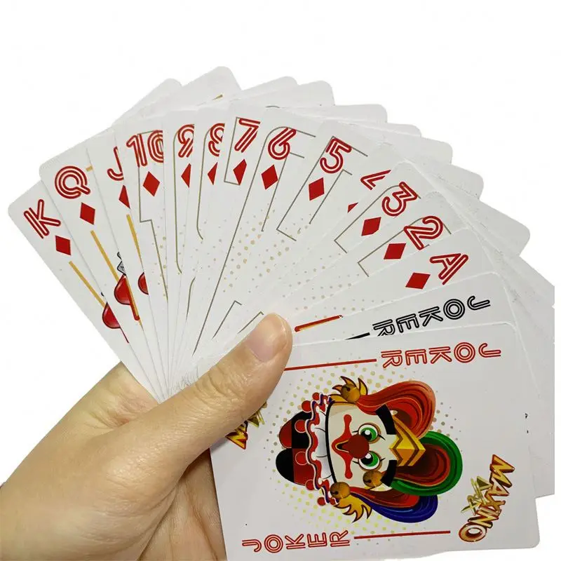 Cheap custom print poker deck pvc poker cards 100% waterproof playing cards baloot card