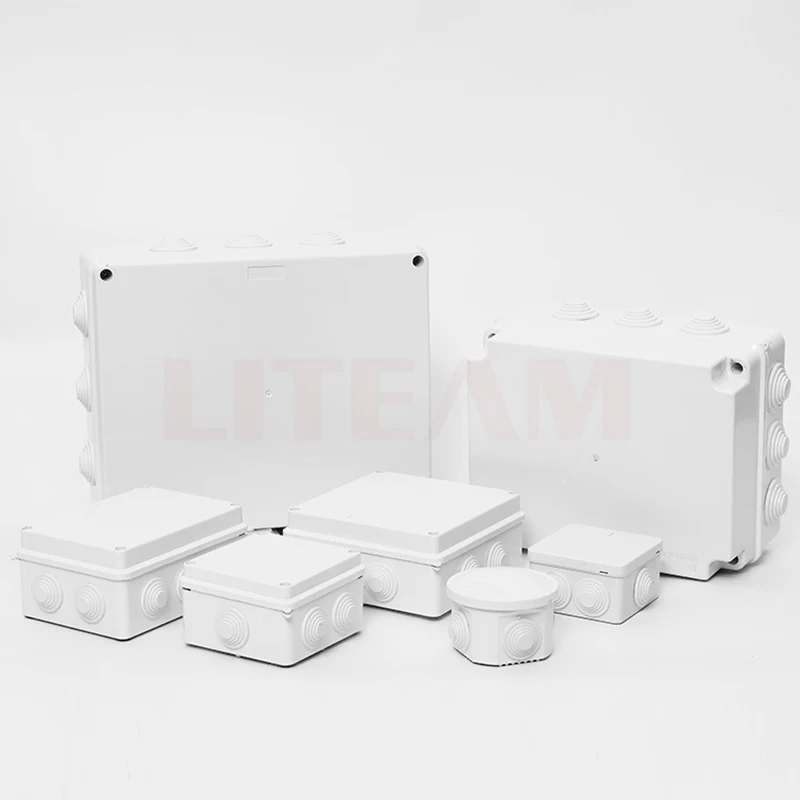 IP65 Oem China Factory Diy Design Custom ABS Outdoor Plastic Electronic Enclosure Waterproof Electrical Cable Junction Box Case