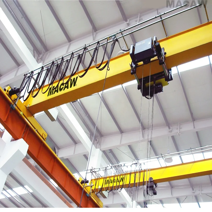 European Type Bridge Crane 10 ton OverHead Rail Tracks Top Running 6 Direction Motion Overhead Crane Remote Control