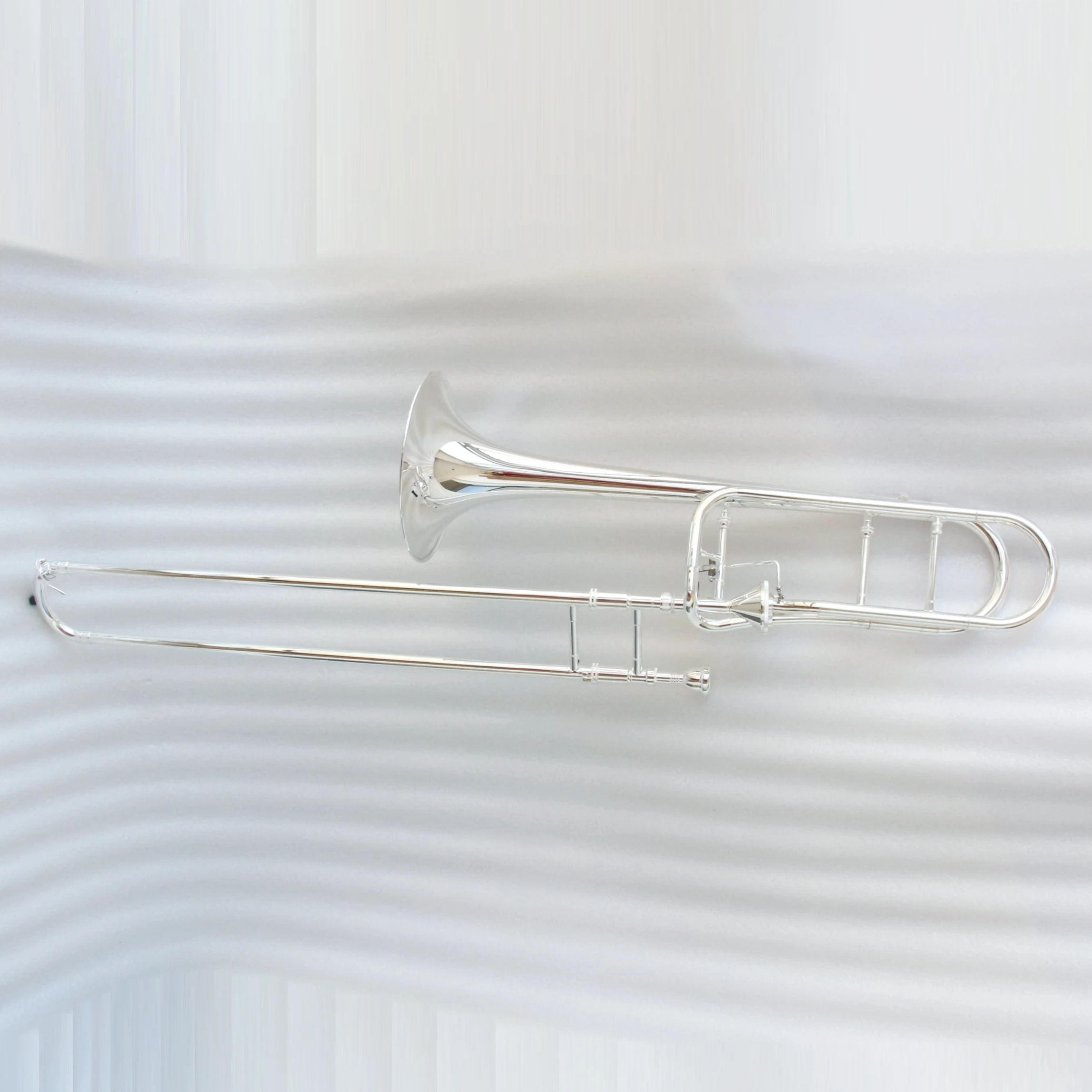 Top Class Silver Plated Thayer Valve Trombone Professional Bb/F Tenor Trombone