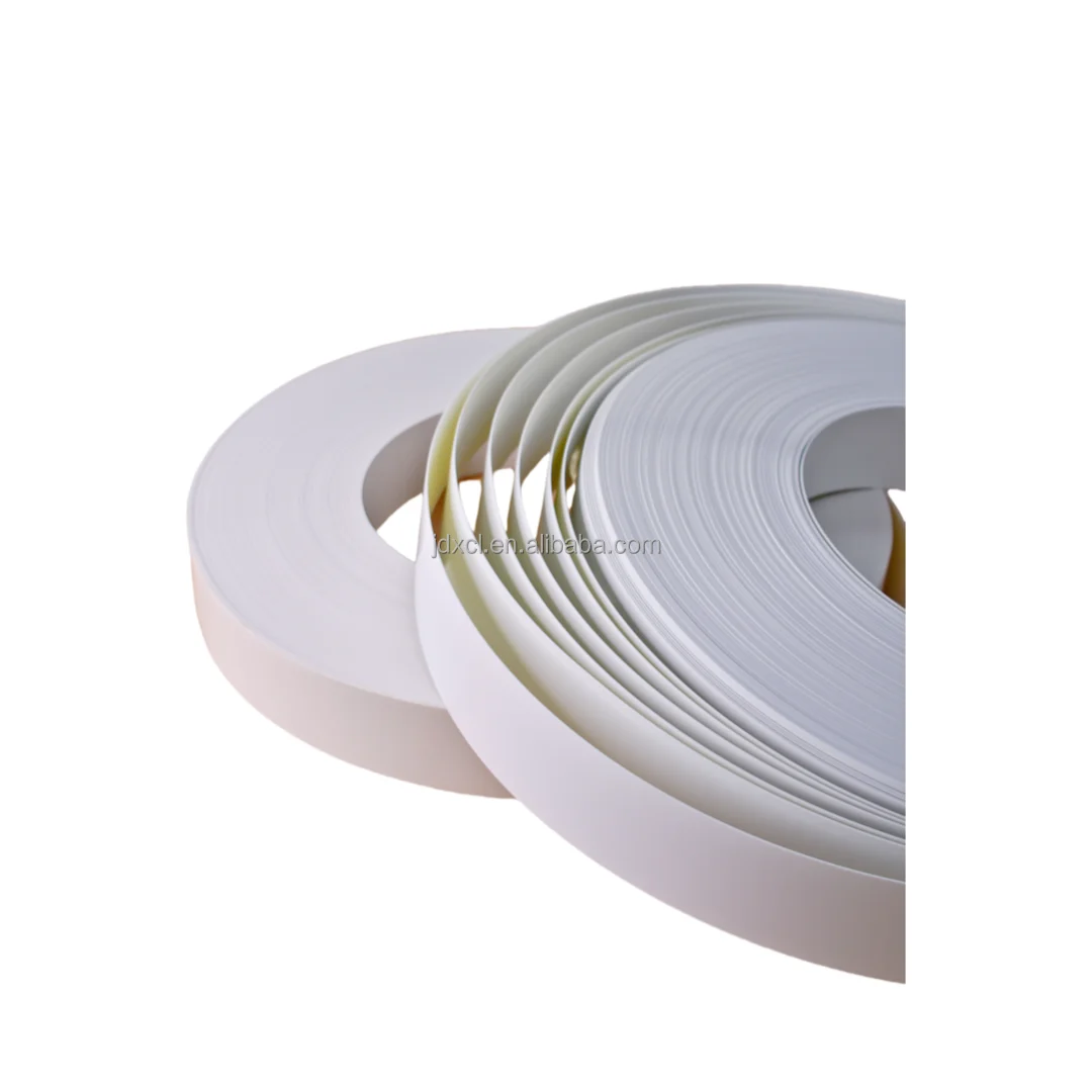 High Quality White Wood Grain Strip MDF Trim Plywood PVC Edge Banding Factory Direct for Home Furniture Edging