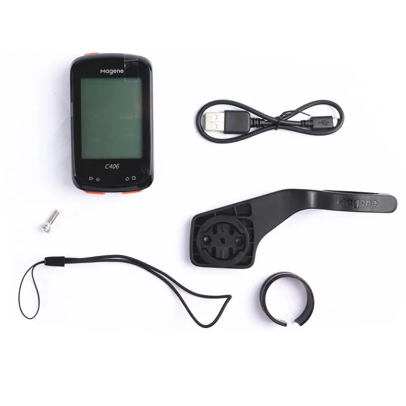 Велосипедный компьютер Magene C406 с GPS, беспроводной Спидометр с поддержкой скорости и измерения частоты вращения педалей, совместим с ANT + Bluetooth