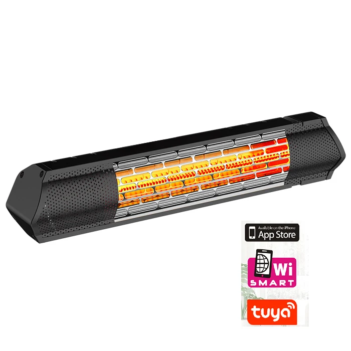 halogen with WIFI 2000W electric convection heater glass panel heater infrared heating panel wall mounted convector heater