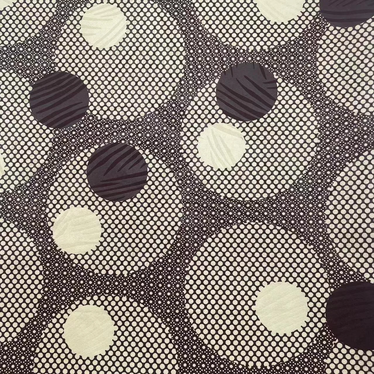 Chinese Textile New Design Customization 100% Polyester African Wax Print Embossed Fabric For Clothing Home Textile