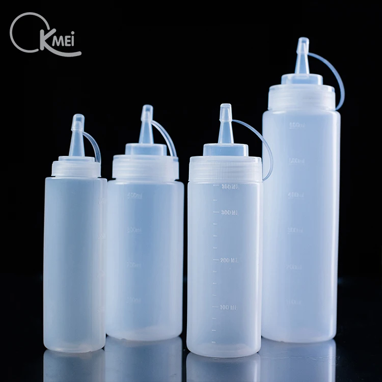 Wholesale Good Grade 200ml 360ml 400ml 600ml plastic hot sauce Honey squeeze bottle