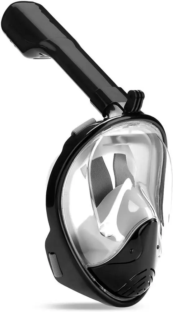 
Original Full Face Snorkeling and Diving Mask with 180 Panoramic Viewing - Longer Ventilation Pipe, Watertight, Anti Fog 