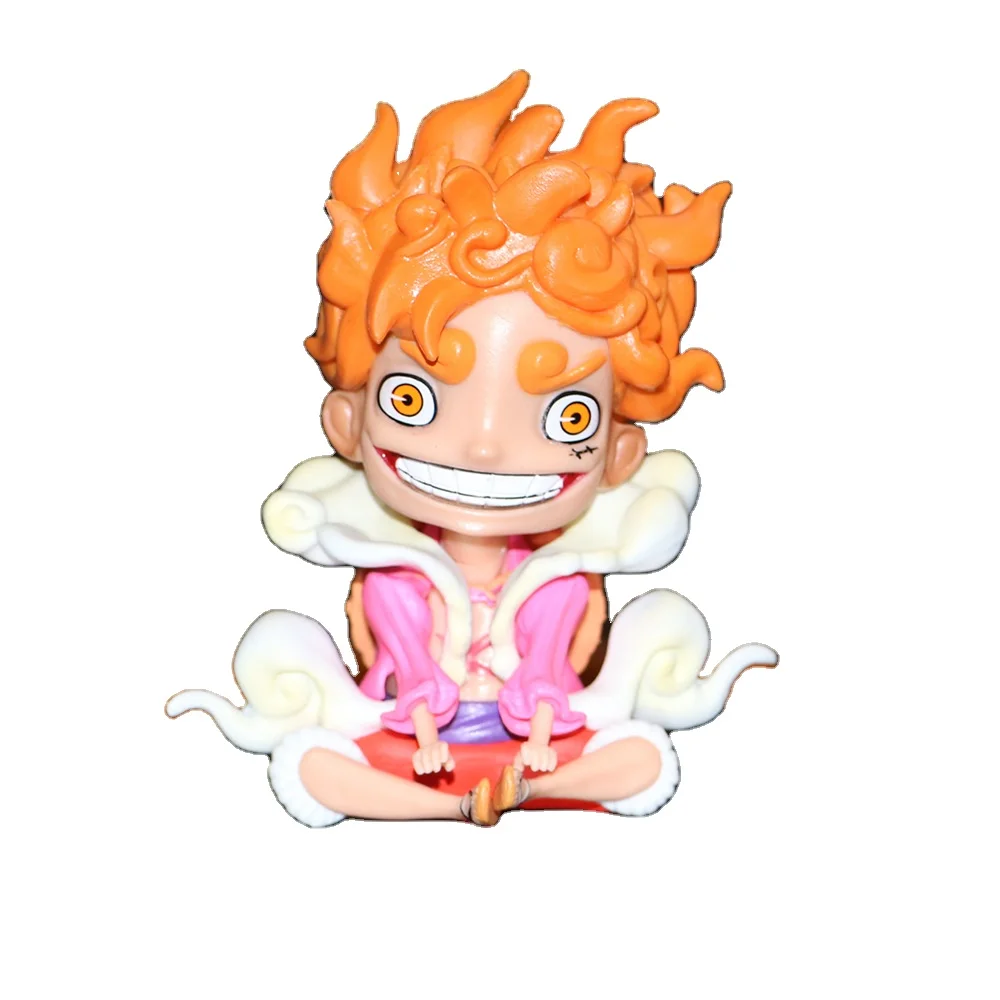 Wholesale 0ne Piece Q version five gears Lufei Nika figure Helios Luffy GK ornaments anime figure