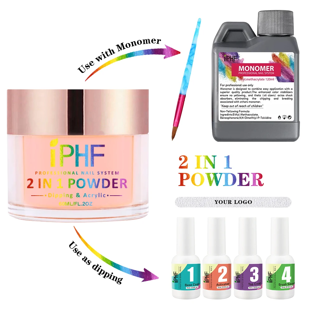 High Quality Cover Nude Acrylic Powder Clear Natural Acrylic Nail Powder Cover Glitter Acrylic Powder for Nail