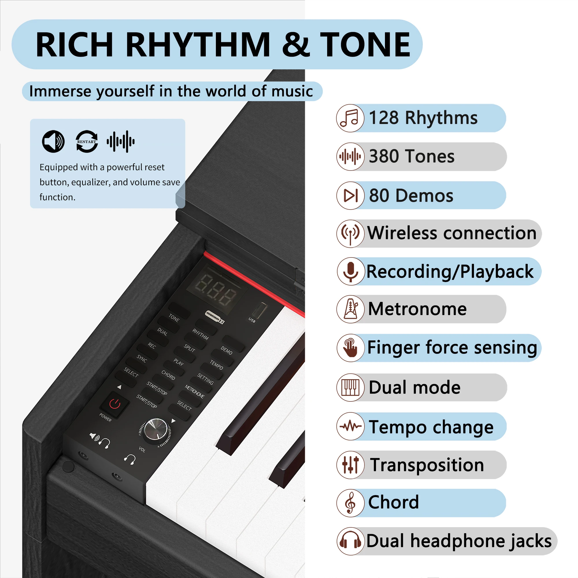 upright piano 88 keys music keyboard electronic piano keyboard digital piano 88 keys