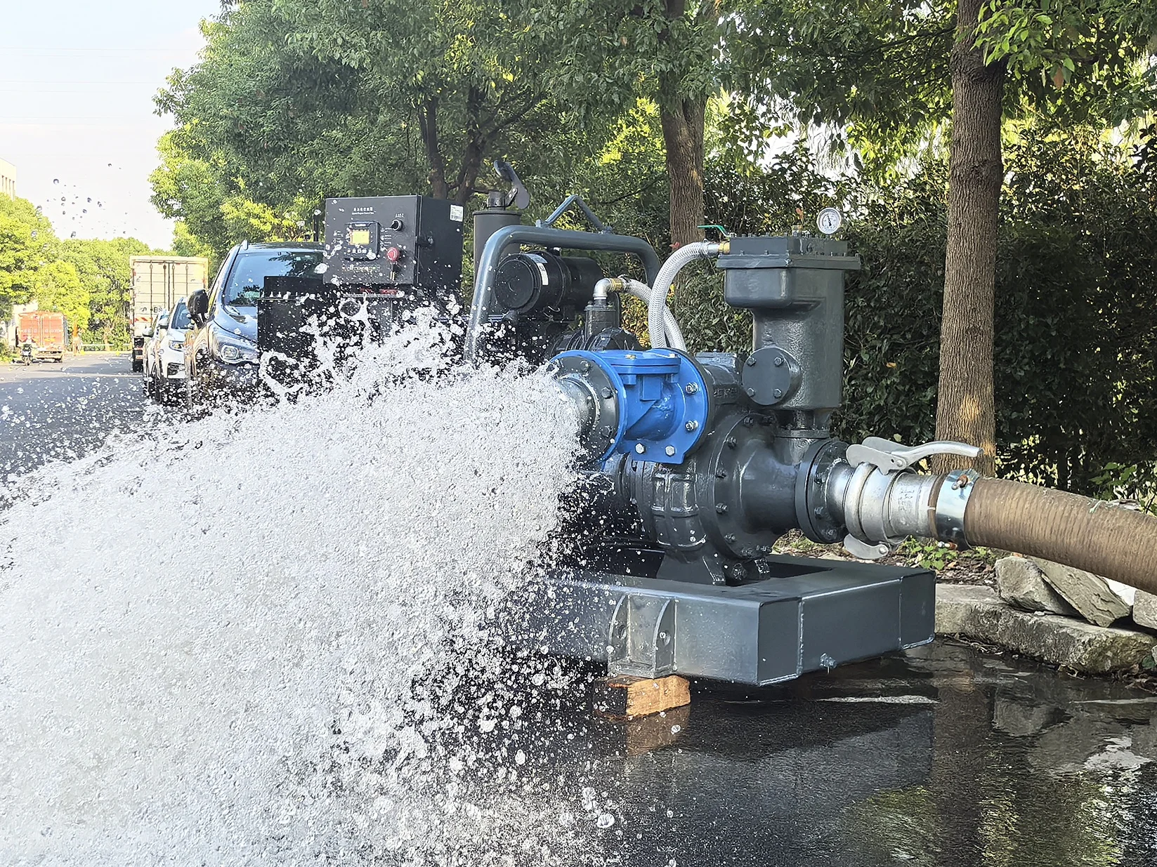 Small Power High Head diesel Engine Customized Sewage Transfer Pump