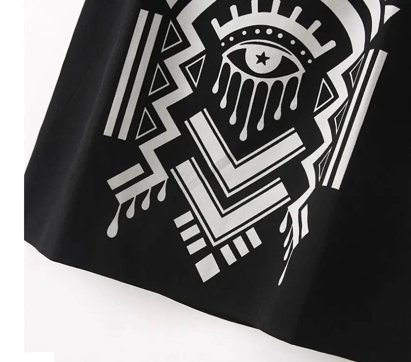 
spaghetti strap front printed black casual women camisole tank tops 