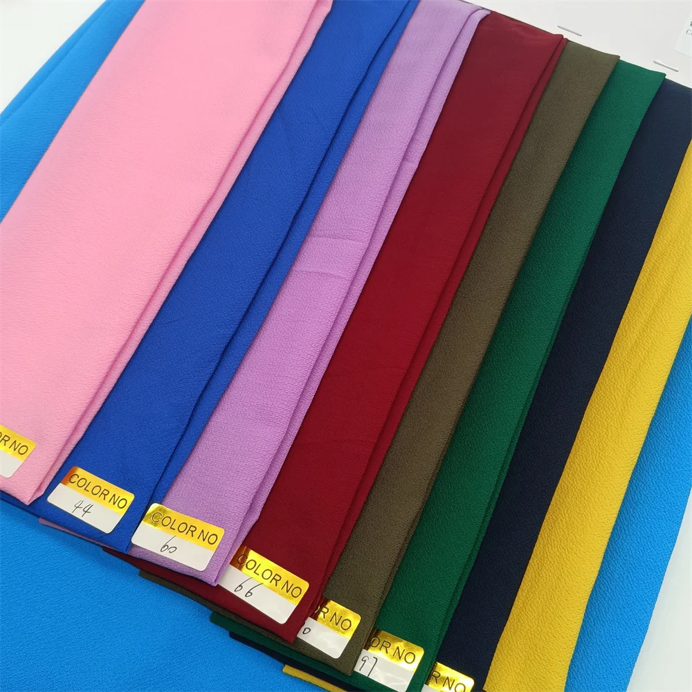 Crinkle Crepe Georgette Chiffon Organza Fabric 70gsm Soft Polyester fabric