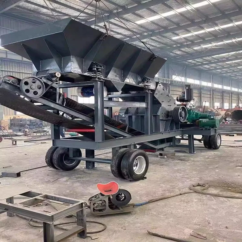 Hot Sale Low Price Gravel Gold Ore Quarry Sand Making Machine Mobile Hammer Crusher