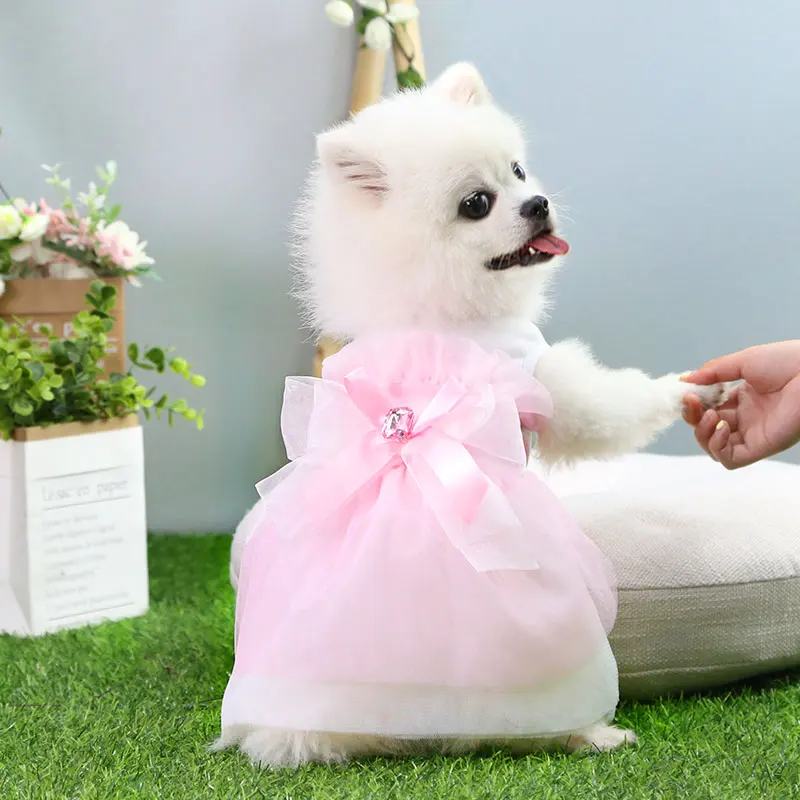 Princess Style Gentleman Dog Clothes Suit Dog Wedding Dress and dog Tuxedo Party Pet Clothing Outfit