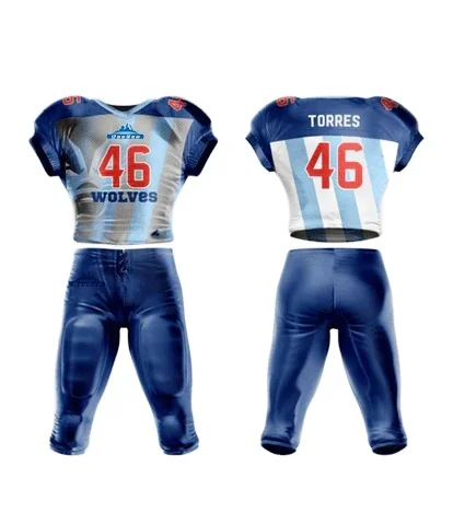 Factory wholesale Custom Training Jerseys and shorts Sublimation Print Unisex OEM Logo  American football sets