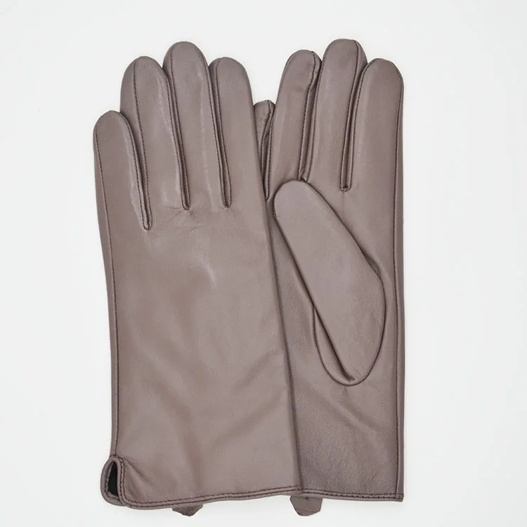 Chinese wholesale factory High Quality  women Genuine Sheepskin leather outdoor gloves leather white leather gloves