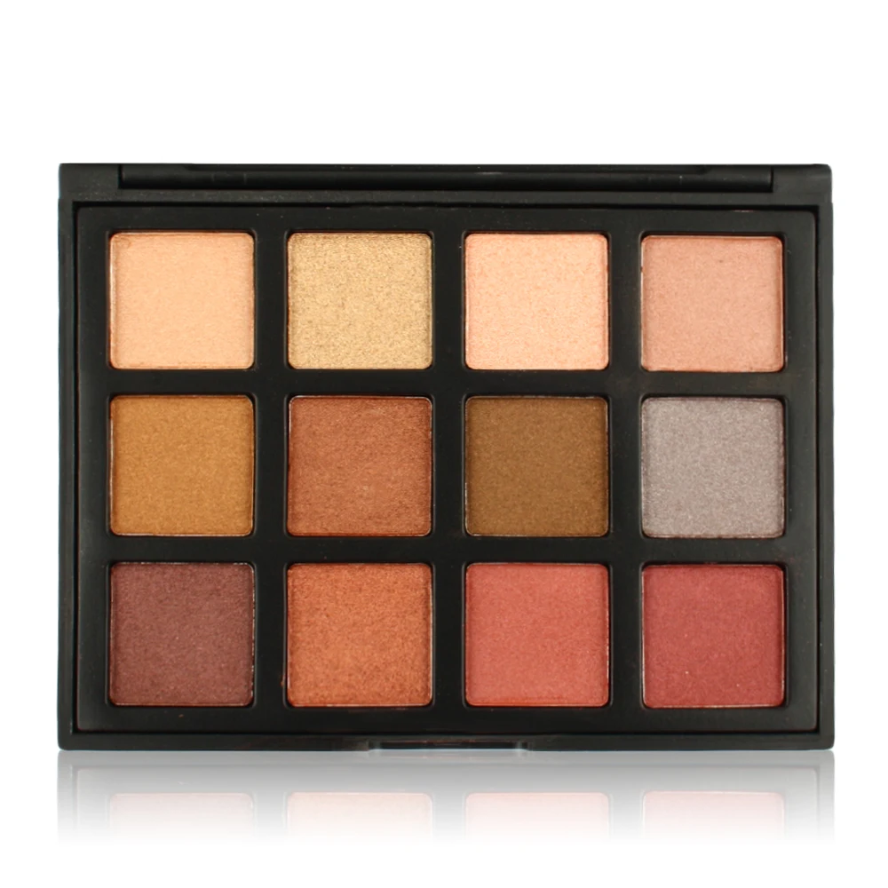 OEM Factory Overstock 12 Color Beauty Cosmetics Create Your Own Brand Makeup Eyeshadow Palette