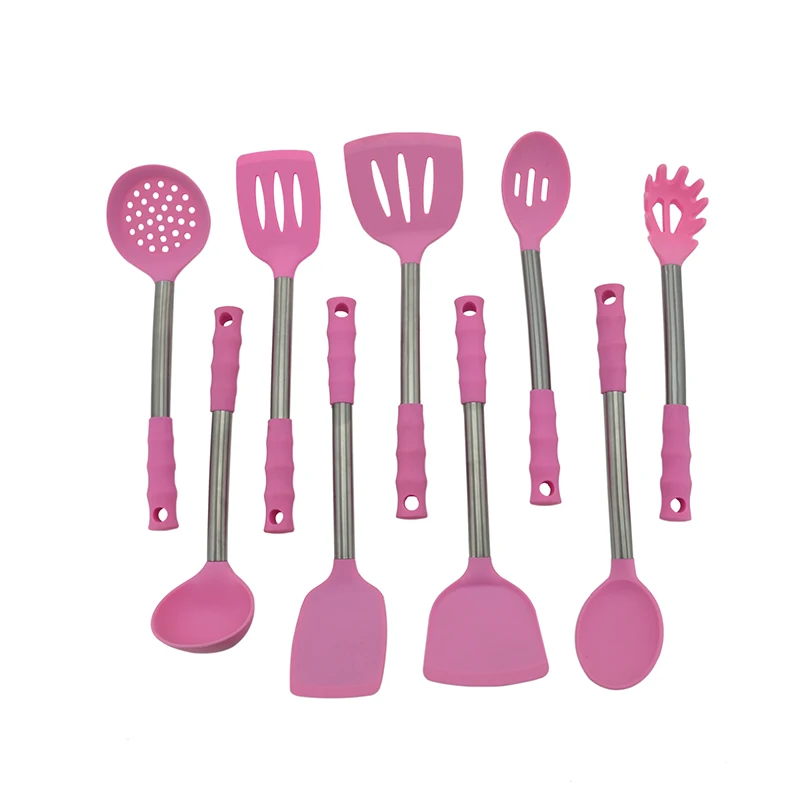 Custom kitchen gadgets Durable cocina silicone kitchen accessories cooking tool utensils set