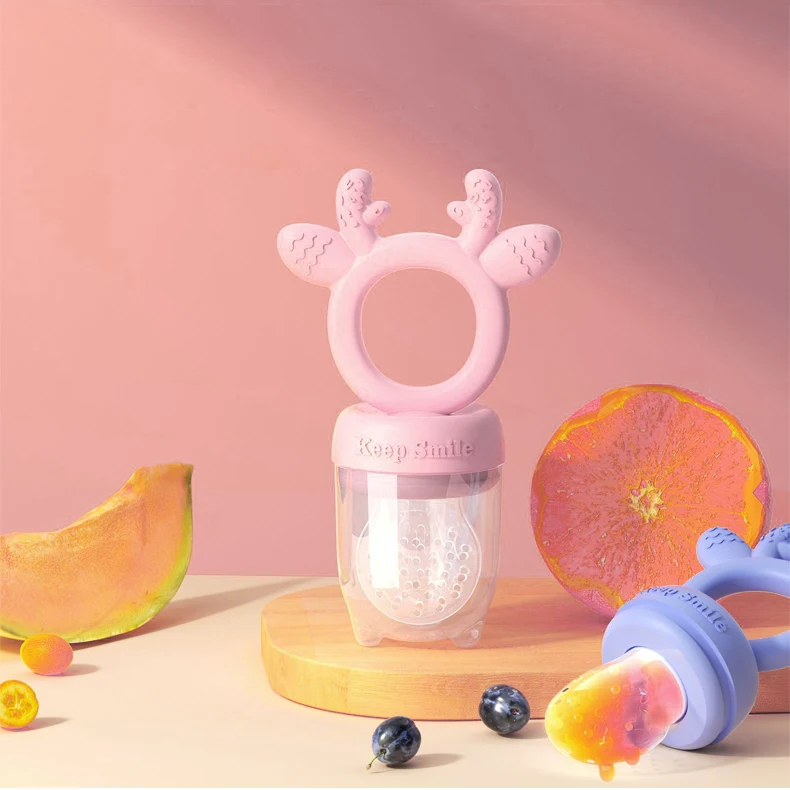 Baby food feeder nipple fresh food nibbler silicone baby pacifier kids fruit feeding Infant Fruit Teething Teether Toy