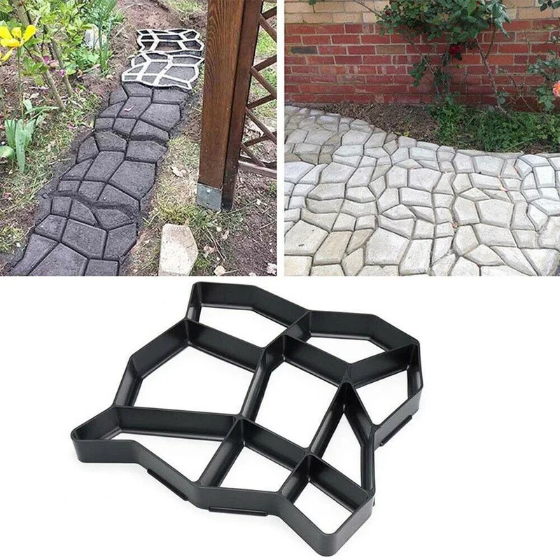 Paving Brick Decorative Plastic Mold,Garden Pathway Plastic Mold For Paving Stones,Patio Concrete Stepping Stone Road Paving