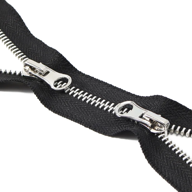 Double Customize Zip Open-End Two Way Zipper Metal Zippers For Sale