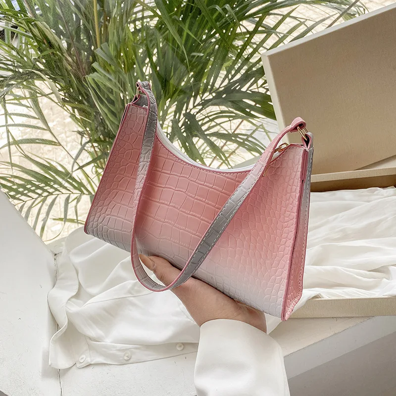 2021 fashion muticolor shoulder bag brand women  high quality pu leather handbags