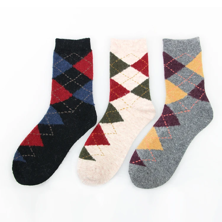 Дизайнерские мужские короткие бесшовные высококачественные носки с узором ромбиками