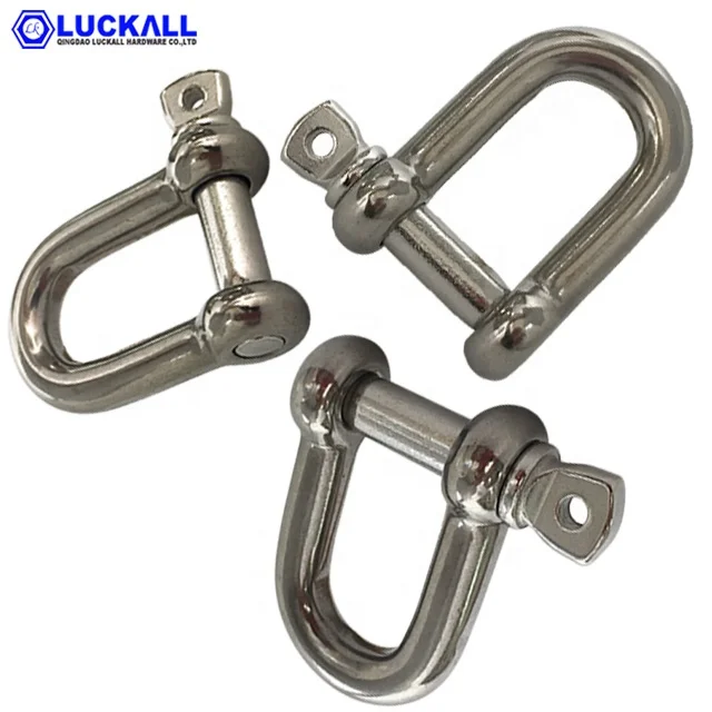 Factory Supply Rigging Hardware M12 304 Stainless Steel Dee Shape Japan Type Shackle