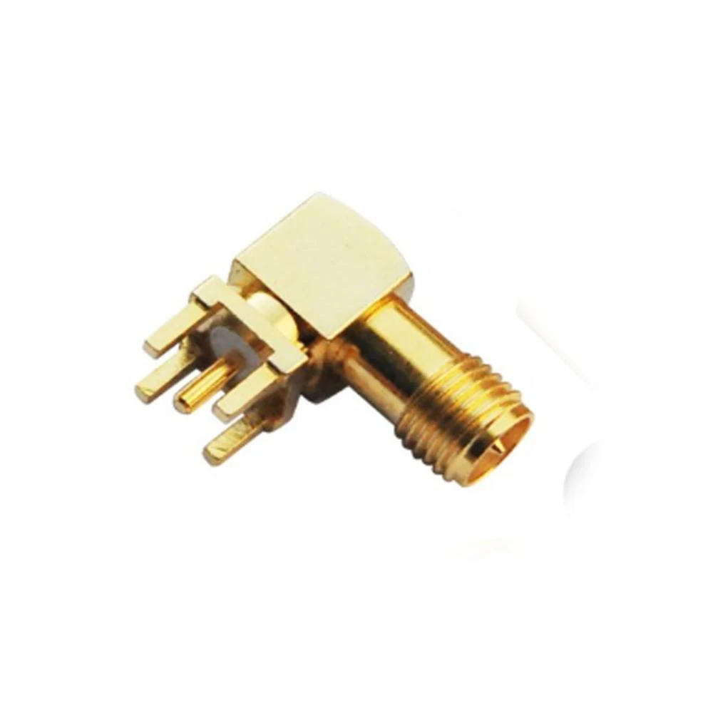 2023 Hot-sale SMA- PCB RA connector 90 degree 4 holes sma- adapoter
