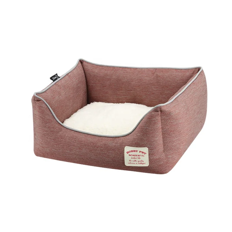 Bobbypet New Fashion Soft Luxury Oxford Water Resistant Washable Dog Sleeping Pet Bed Sofa jumbo soft dog bed