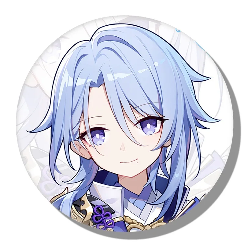Genshin Impact Game Pin Cosplay Ganyu Hutao Cute Design Brooch Gift Shirt Backpack Lapel Badge