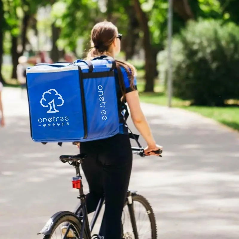 Waterproof Thermal food delivery bag for bicycle pizza carry cake delivery bags courier bag for food insulated backpack