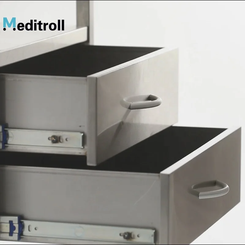 Meditroll MT02 Modern Durable Stainless Steel Storage Trolley for Hospital use