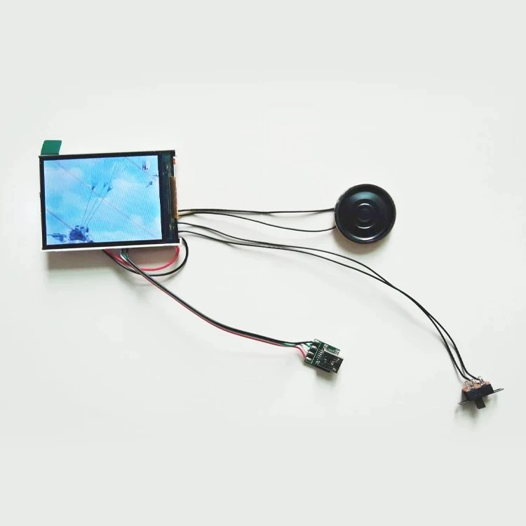  High quality business 2.4 inch screen lcd recording memory greeting card video brochure