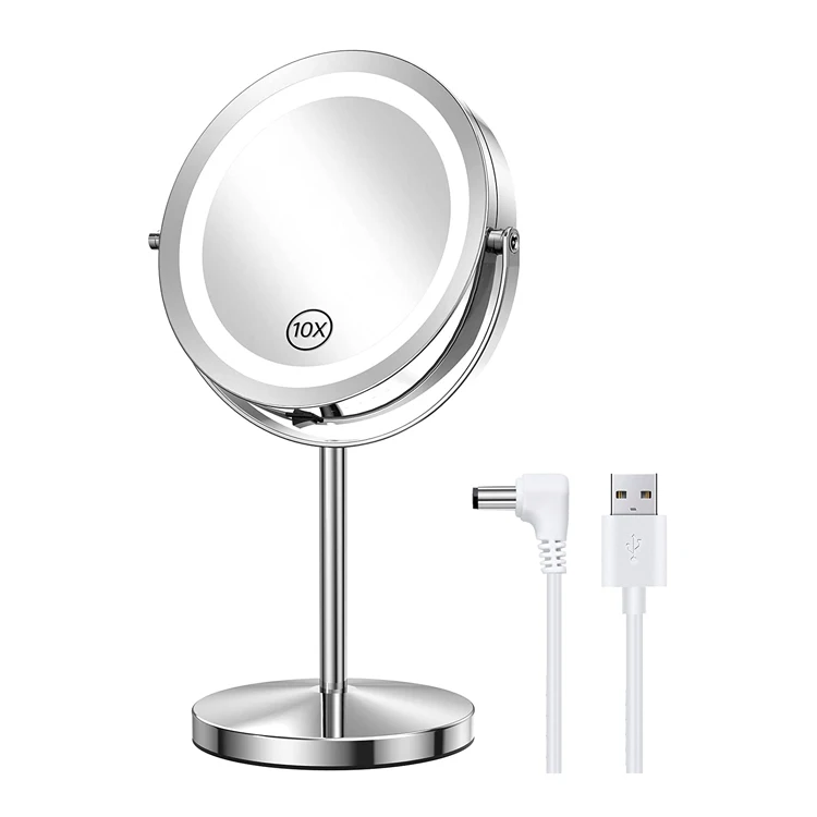 Трехцветное зеркало для парикмахерской MG4, с регулируемой яркостью