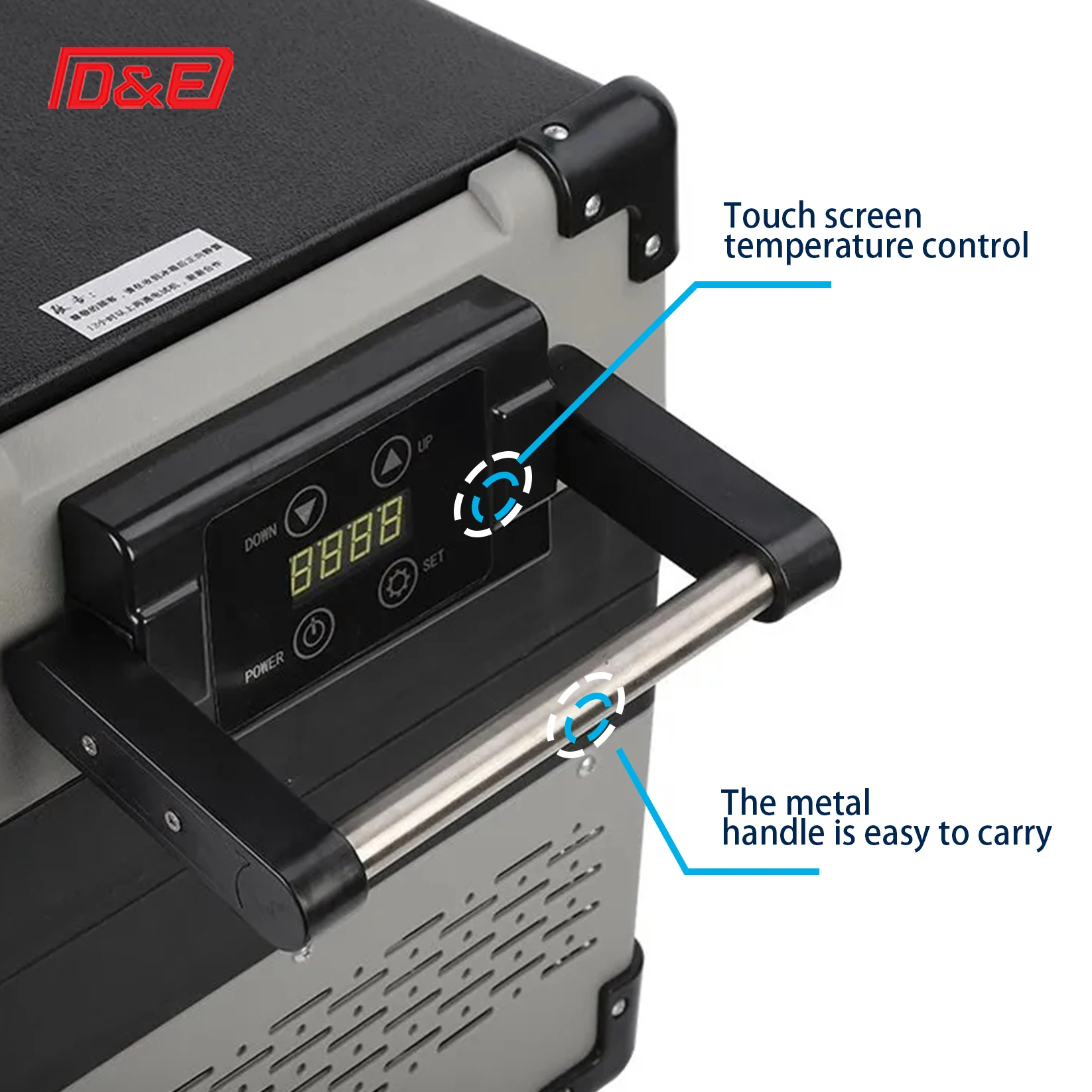 High Capacity 12V/24V 42L Car Freezer Mini Cooler Car Refrigerator For Food Drink