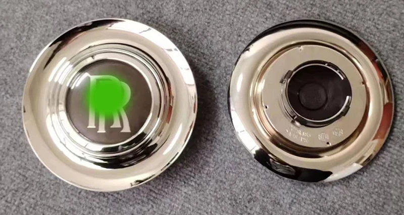 Large Silver Chrome Black floating Center Wheel sticker Rim Hub Caps ABS Finishing Emblem for BENZ BMW ROLLS ROYCE Audi