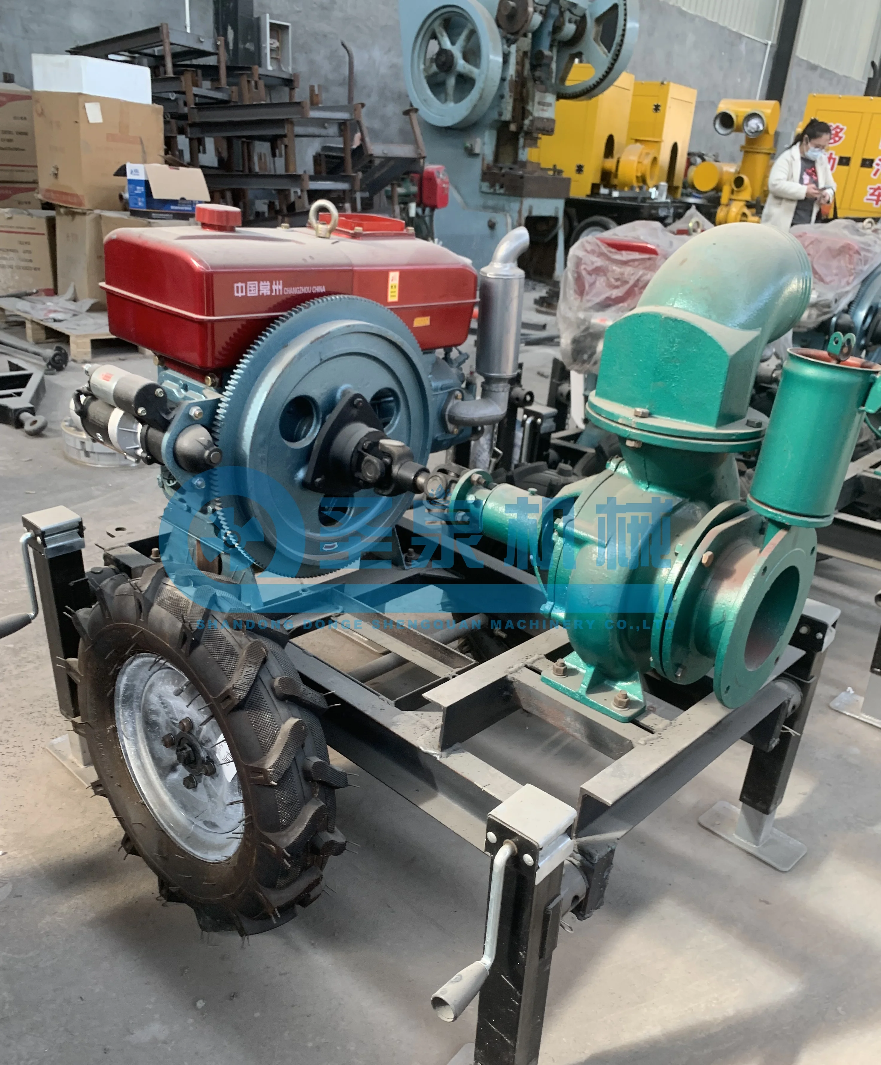 6 Inch Diesel Engine Pump Mobile Water Set for Export Market