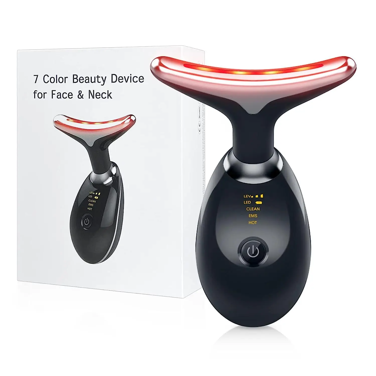 2024 Hot Selling Skin Tightening Anti-aging Face And Neck Lifting Massager Led Photon Therapy Face And Neck Lifting Device