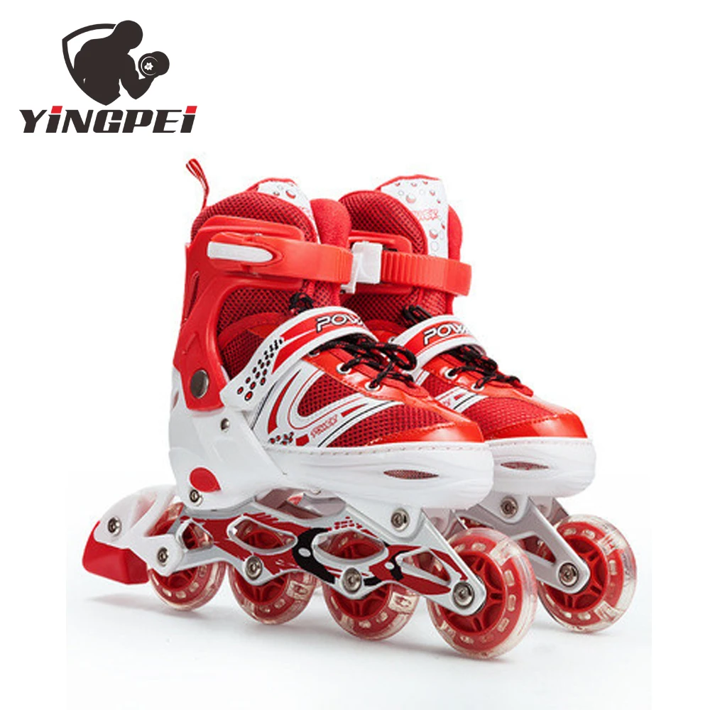 
Flashing Inline Slide Roller Quad Skate Shoe Child Roller Skates for Kids and adults 