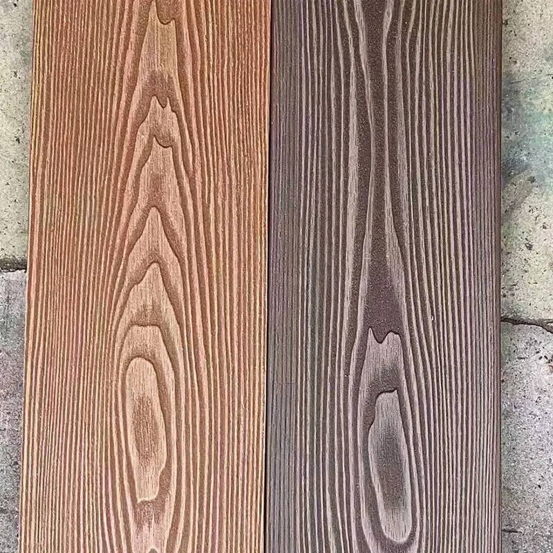 Factory Price WPC 3D embossed deck wood plastic composite decking deep grain garden flooring